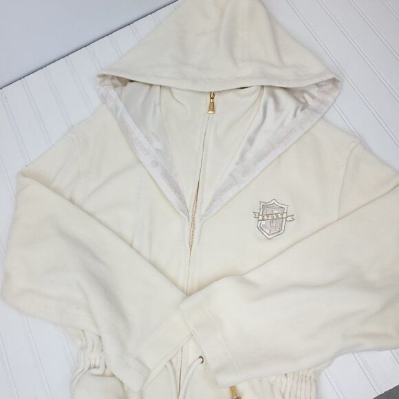 *RARE* Vintage Escada Sport Hooded Ivory White Jacket - Picture 13 of 16